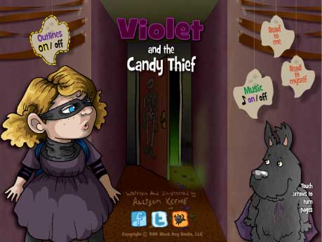 Violet and the Candy Thief illustrated cover