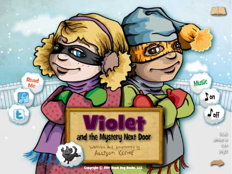 Violet and the Mystery Next Door illustrated cover