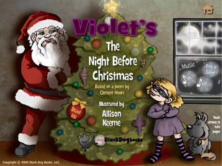 Violet’s The Night Before Christmas illustrated cover
